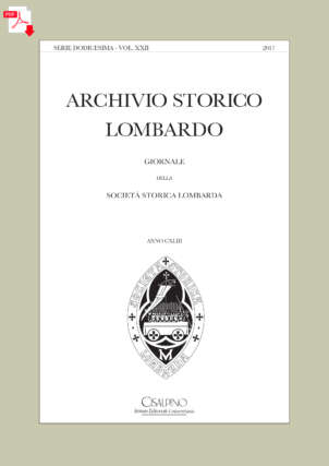 Archivio Storico Lombardo 2017 - copertina